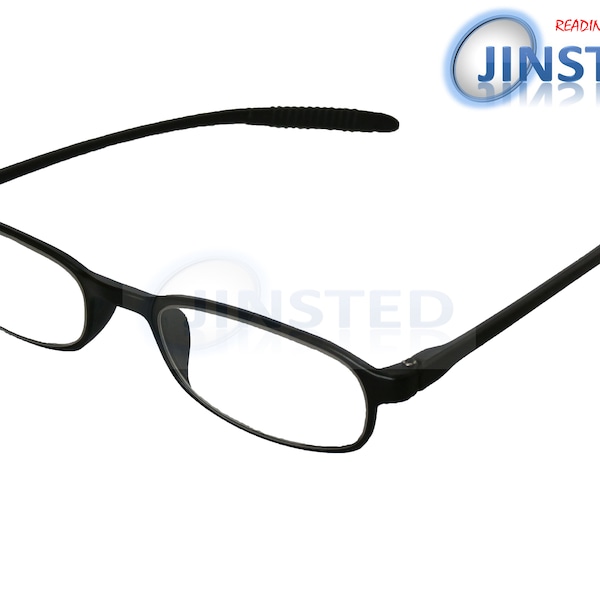 Lunettes de lecture noires unisexes élégantes pour adultes. Force des lunettes de +1,00 à +4,00 RG036