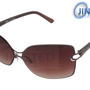 Womens Brown Adult Oversized Butterfly Sunglasses with Brown Gradient Lens  UV400 Protection. CL064