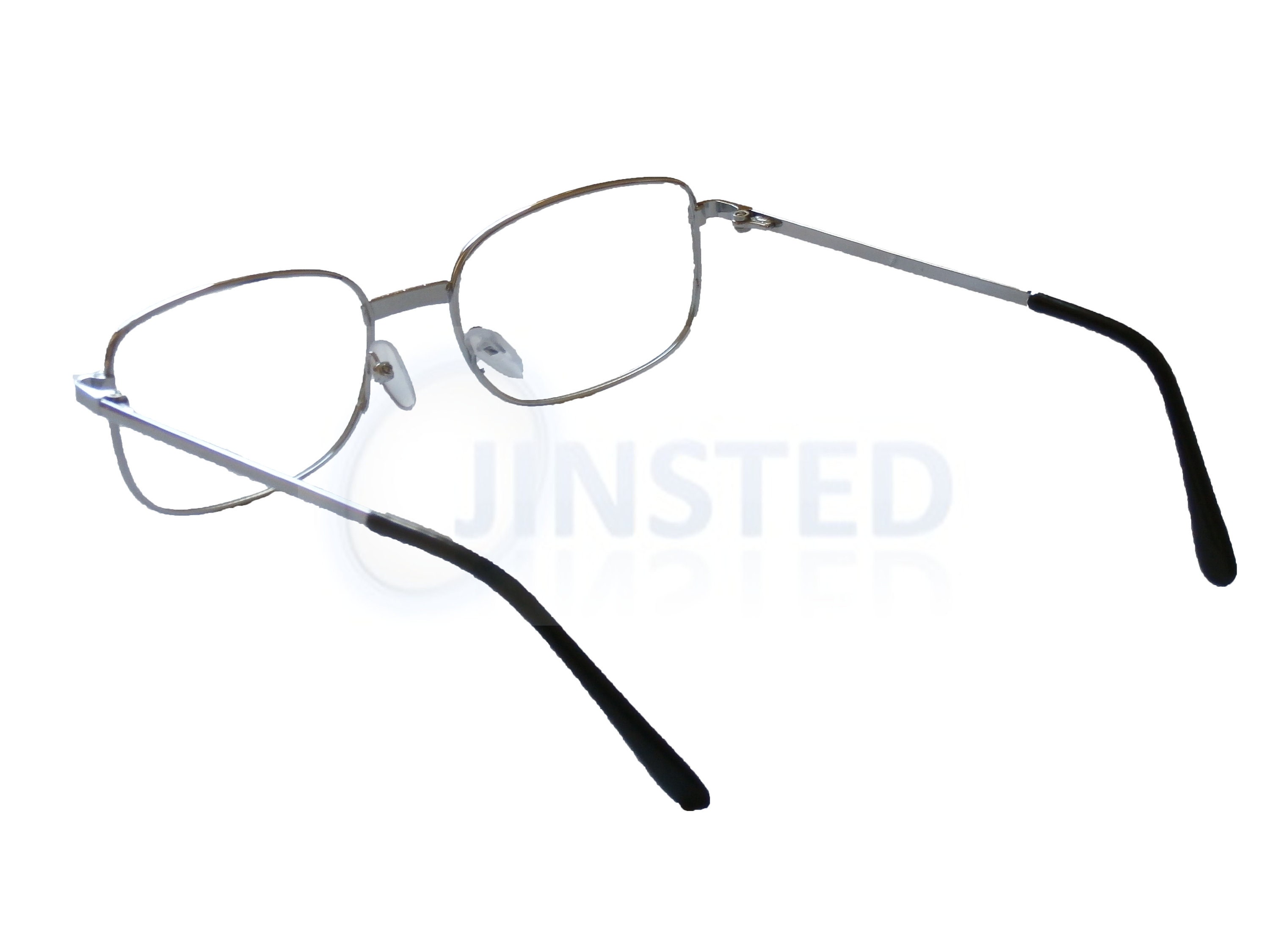 Lunettes De Lecture Jinsted RG005 – Monture Argent, Verres Transparents, Unisexe Adulte