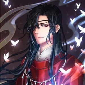 Heaven Official&#39;s Blessing Hua Cheng Art Print_ TGCF HuaLian Xie Lian Tian Guan Ci Fu MXTX Mo Xiang Tong Xiu Yaoi BL Boys Love Danmei