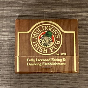 VINTAGE Muldoon’s Irish Pub Newport Beach California Matchbook