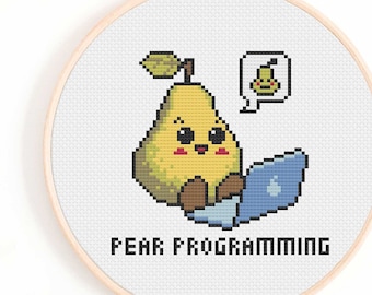 Kruissteekpatroon programmeren peer: cadeau software-ingenieur (digitale download)