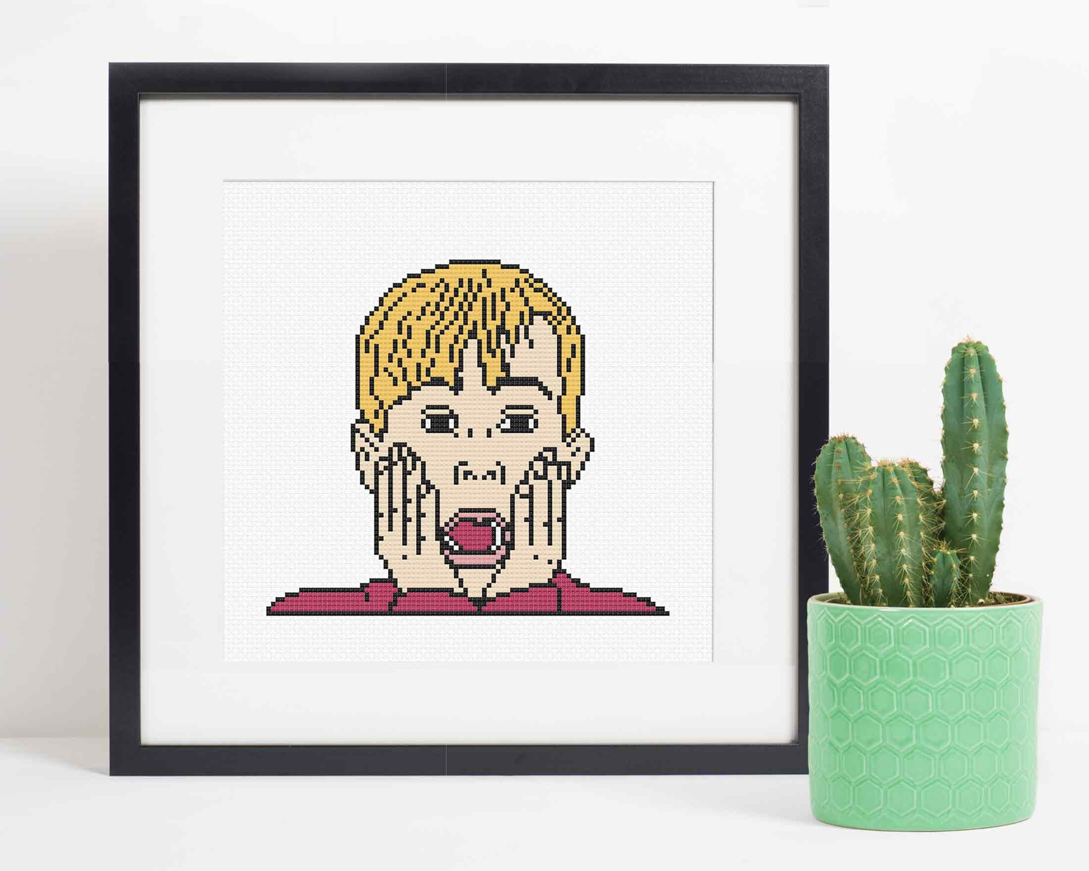 Home Alone Cross Stitch Pattern / Kevin McAllister Cross | Etsy