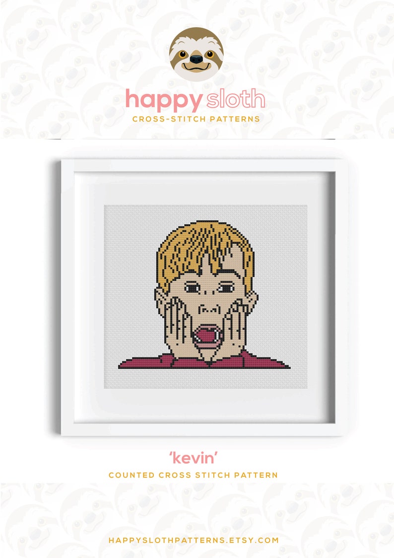 Home Alone Cross Stitch Pattern / Kevin Mcallister Cross - Etsy