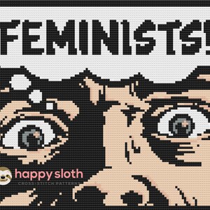 Funny Feminist Cross Stitch Pattern: Sarcastic Embroidery (Digital Download) image 2