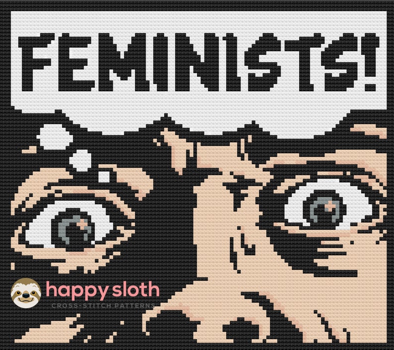 Funny Feminist Cross Stitch Pattern: Sarcastic Embroidery (Digital Download) image 2