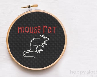 Mouse Rat Cross Stitch Pattern