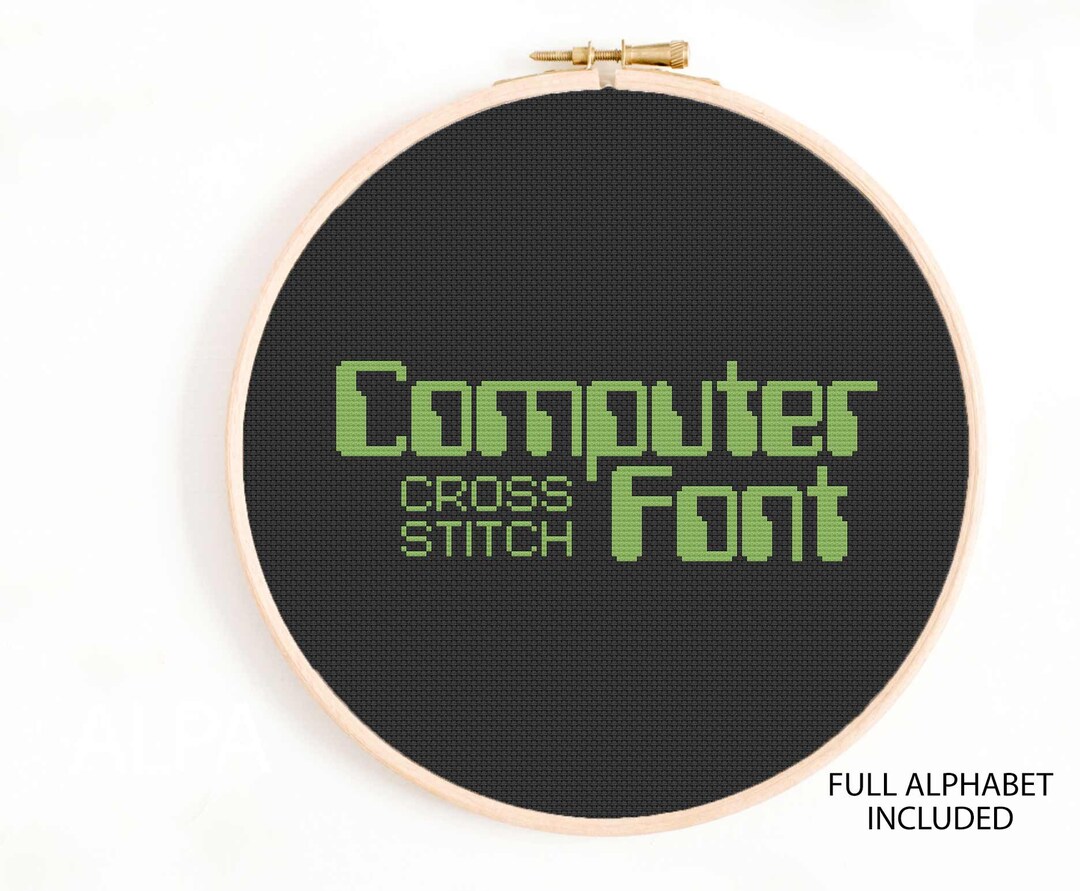 Retro Computer Alphabet Cross Stitch Pattern (digital Download) - Etsy