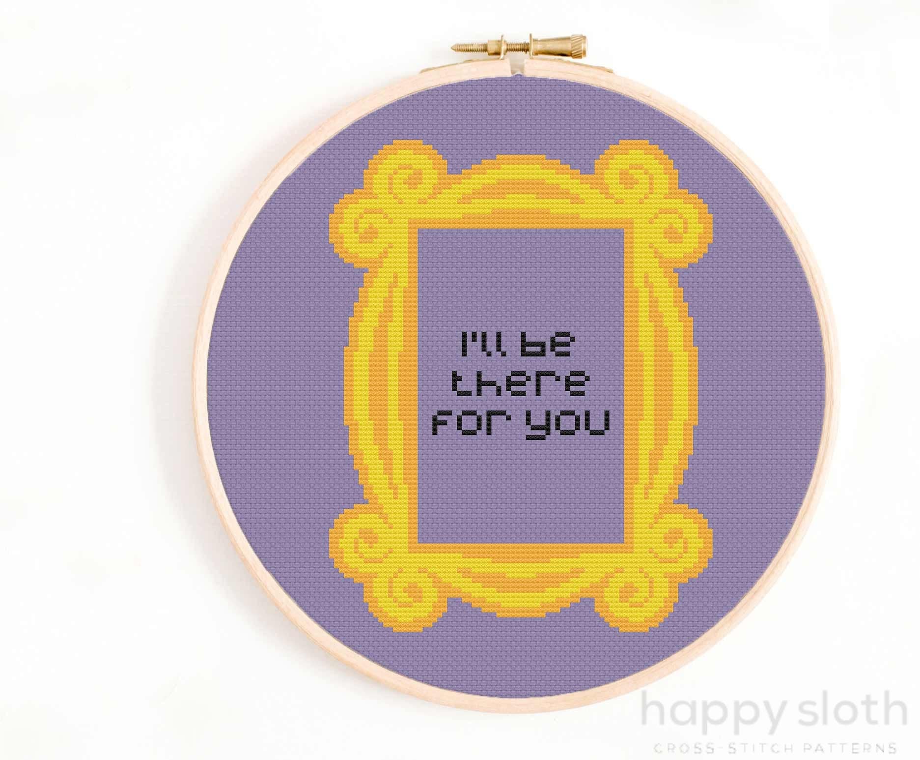 Friends Door Frame Cross Stitch Pattern: I'll Be There for