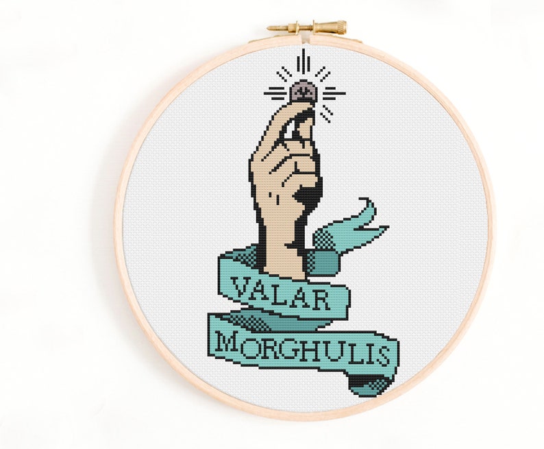 Got Cross Stitch Pattern Valar Morghulis - Etsy