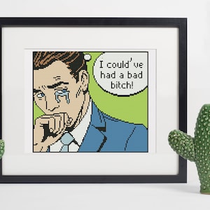 I could&#39;ve had a bad bitch! Funny Cross Stitch Pattern / Funny Retro Cross Stitch Pattern / Sarcastic Cross Stitch