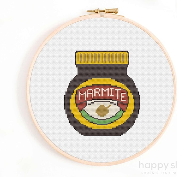 Sandwich Spread Cross Stitch Pattern - British Yeast Extract Cross Stitch Pattern