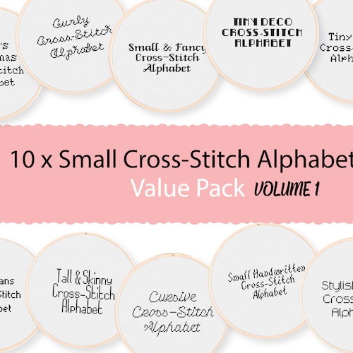 10 Spooky Cross Stitch Alphabets Value Pack of Halloween or Etsy