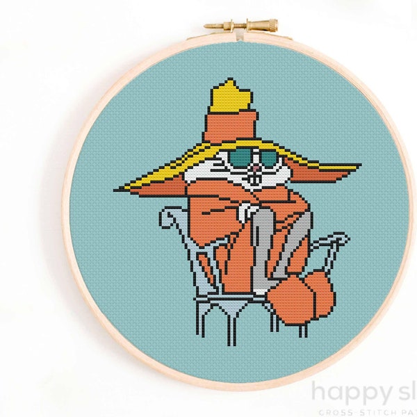 Bugs Incognito Cross Stitch Pattern - Funny Cross Stitch Pattern - Meme Cross Stitch