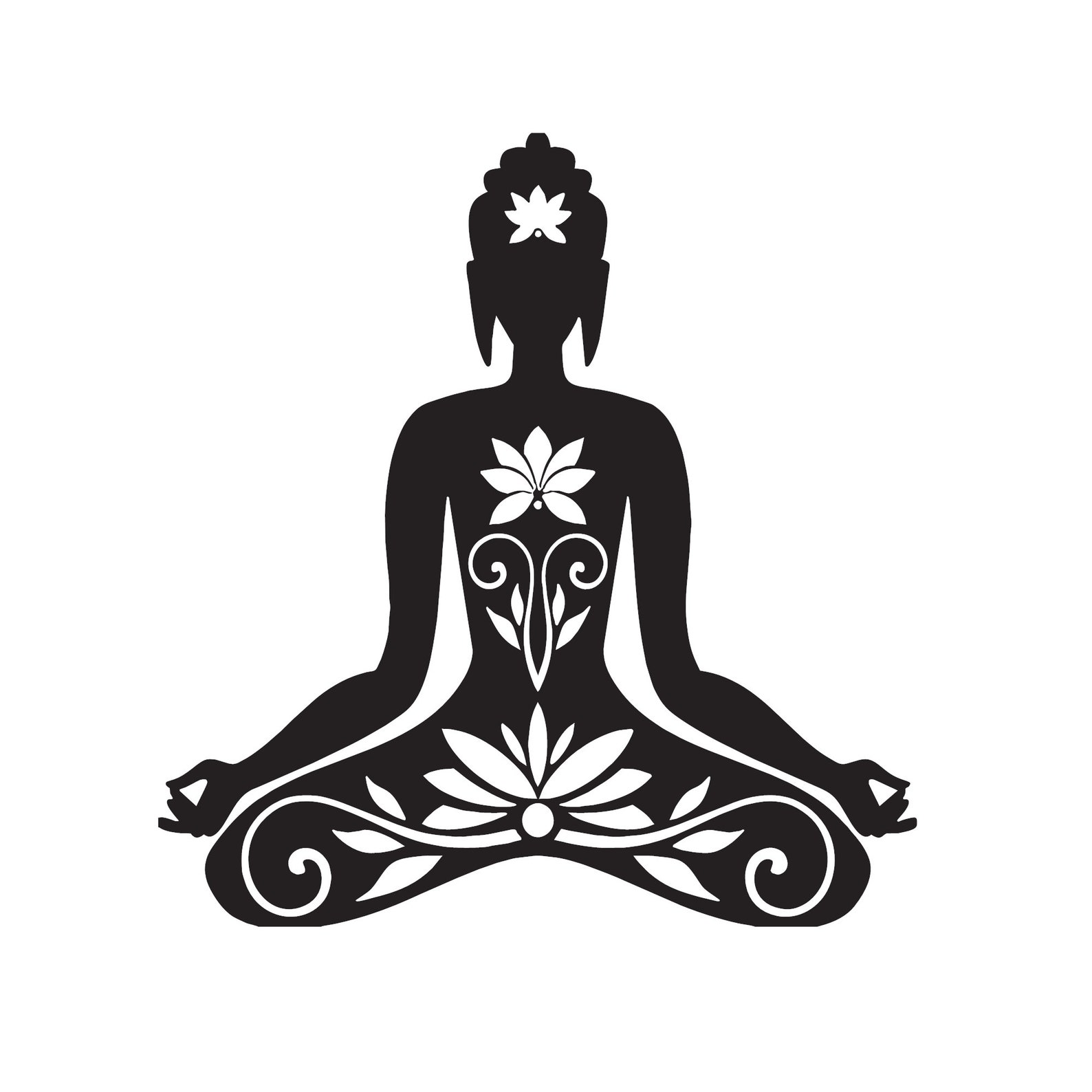 Yoga Meditation Lotus Flower Decal Yoga Decal Lotus Car | Etsy