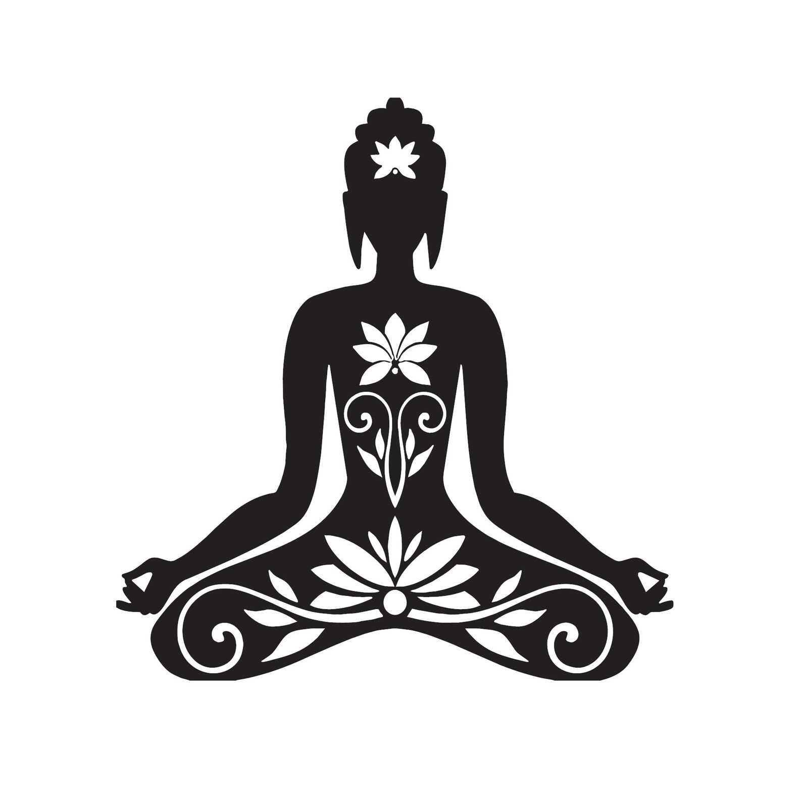 Yoga Meditation Lotus Flower Decal Yoga Decal Lotus Car Etsy