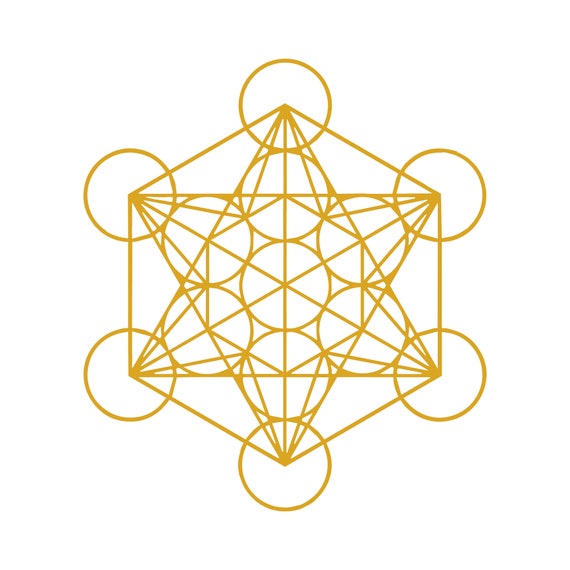 Metatron's Cube Sacred Geometry Decal Metatron Decal Etsy