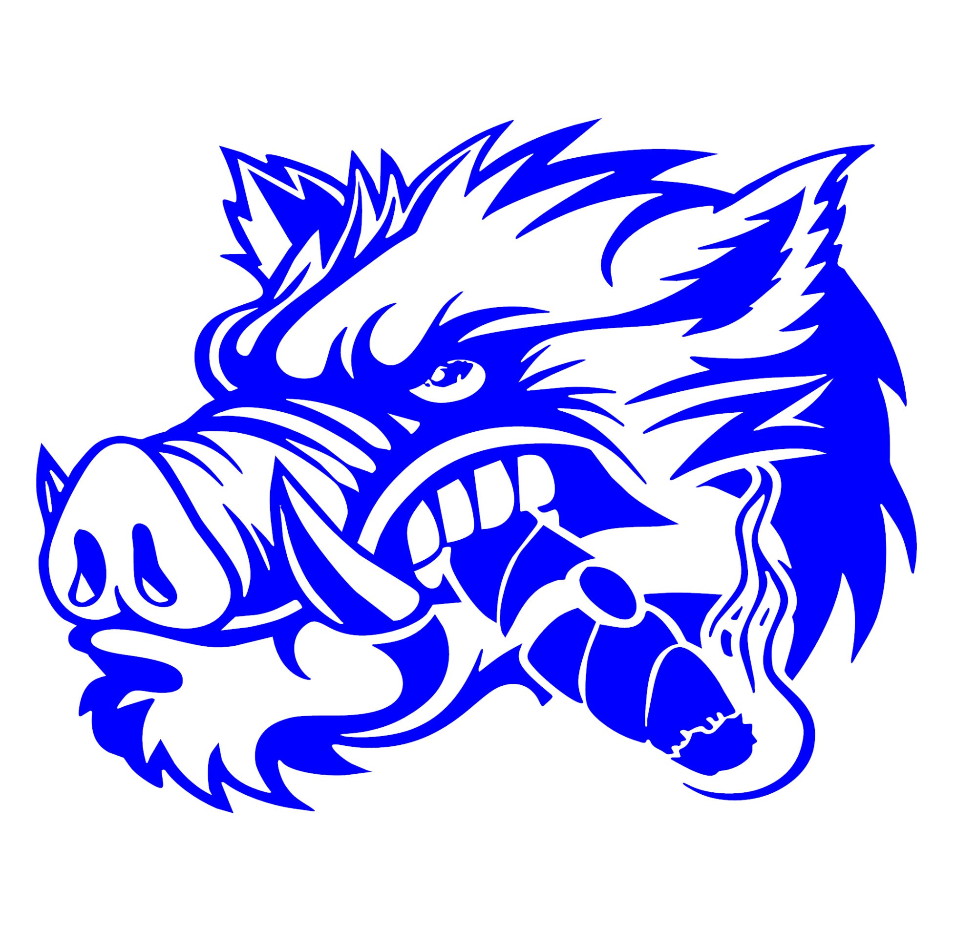 Wild Boar Decal Boars Wild Wild Boar Wall Art Wall Etsy