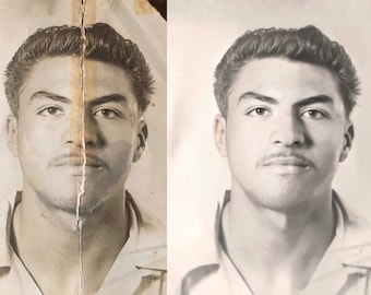 Image Restoration Service | Restore old photos, enhance images, repair torn and scratched vintage photos