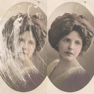 Advanced Image Restoration Service | Restore old photos, enhance images, repair torn and scratched vintage photos