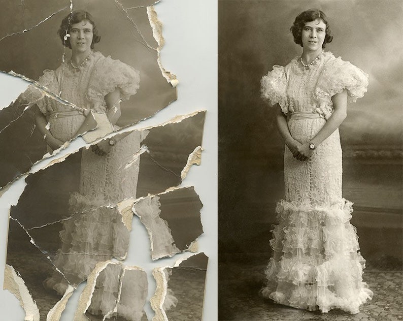 Advanced Image Restoration Service Restore Old Photos Etsy