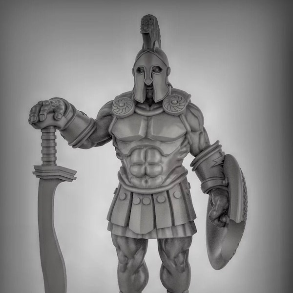 Armored Storm Giant 3D Printed Resin Miniature | Tabletop Role Playing | Dungeons and Dragons | Pathfinder Miniatures | Wargaming