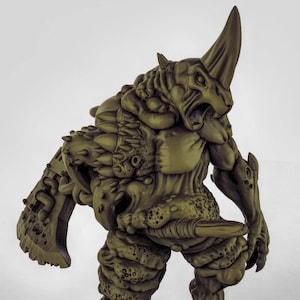 Greater Plague Demon 3D Printed Resin Miniature | Tabletop Role Playing | Dungeons and Dragons | Pathfinder Miniatures | Wargaming