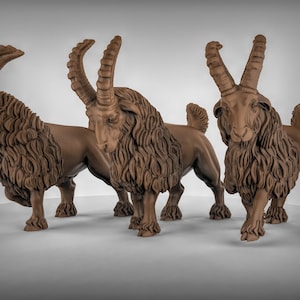 Billy Goat 3D Printed Resin Miniature | Tabletop Role Playing | Dungeons and Dragons | Pathfinder Miniatures | Wargaming