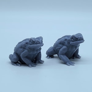 Giant Toad 3D Printed Resin Miniature | Tabletop Role Playing | Dungeons and Dragons | Pathfinder Miniatures | Wargaming