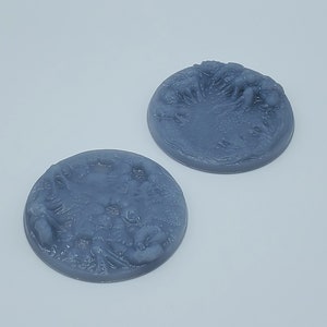 50mm Plague Base Set 3D Printed Resin Miniature | Tabletop Role Playing | Dungeons and Dragons | Pathfinder Miniatures