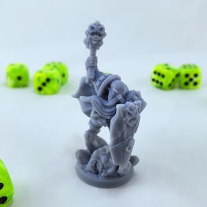 Alvar &#39;Giantsbane&#39; Dwarven Champion 3D Printed Resin Miniature | Tabletop Role Playing | Dungeons and Dragons | Pathfinder | Wargaming