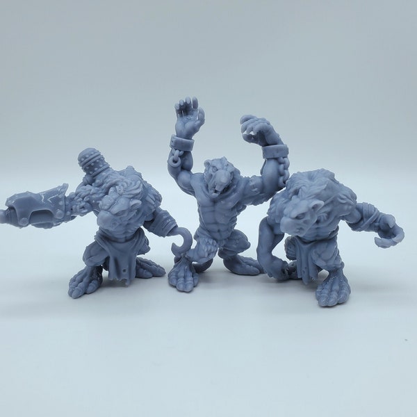 Rat Ogre 3D Printed Resin Miniature | Tabletop Role Playing | Dungeons and Dragons | Pathfinder Miniatures | Wargaming