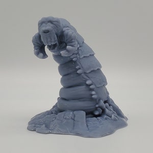Frost Worm 3D Printed Resin Miniature | Tabletop Role Playing | Dungeons and Dragons | Pathfinder Miniatures | Wargaming