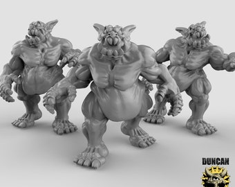 Dretch Demon Fiends 3D Printed Resin Miniature | Tabletop Role Playing | Dungeons and Dragons | Pathfinder Miniatures | Wargaming