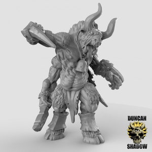 Beastmen Giant 3D Printed Resin Miniature | Tabletop Role Playing | Dungeons and Dragons | Pathfinder Miniatures | Wargaming