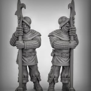 Sleeping City Guards 3D Printed Resin Miniature | Tabletop Role Playing | Dungeons and Dragons | Pathfinder Miniatures | Wargaming