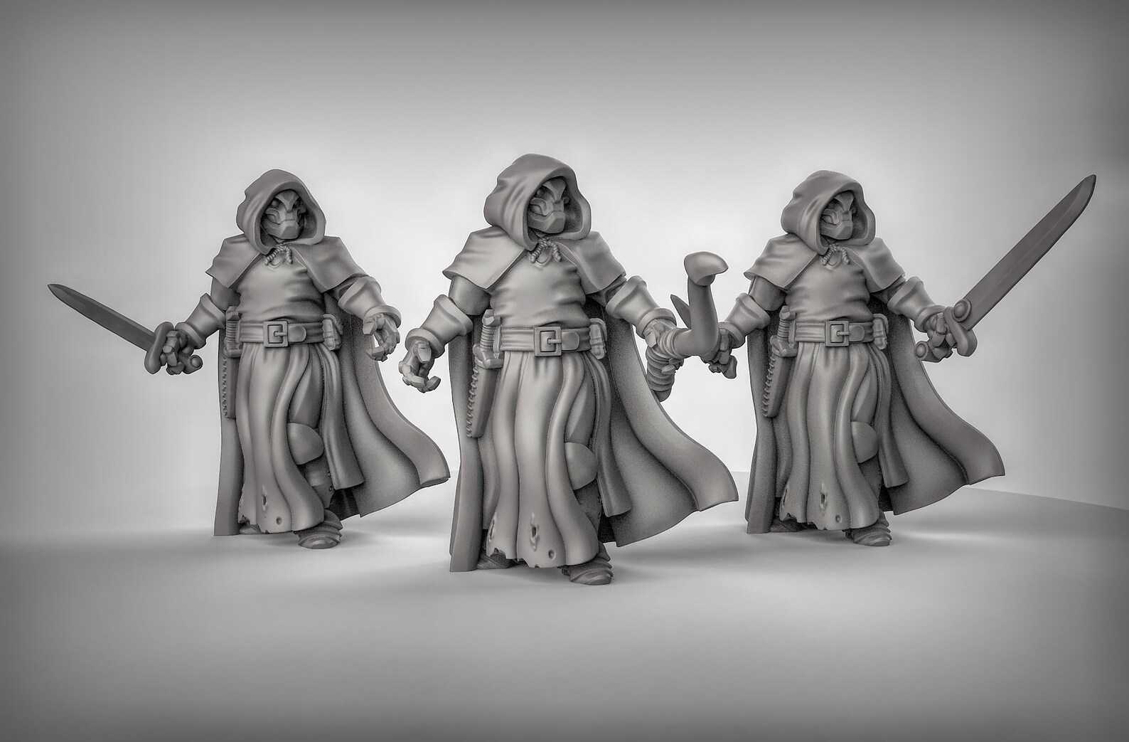 Warforged Ranger 3D Printed Resin Miniature Set | Tabletop Role Playing ...