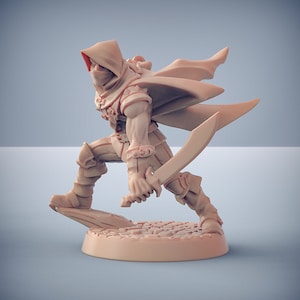 Thieves Guild Adept v1 3D Printed Resin Miniature | Tabletop Role Playing | Dungeons and Dragons | Pathfinder Miniatures | Wargamin