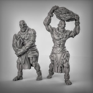 Stone Giant 3D Printed Resin Miniature | Tabletop Role Playing | Dungeons and Dragons | Pathfinder Miniatures | Wargaming
