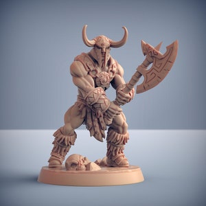 Dragonpeak Barbarian v1 (32mm Base)3D Printed Resin Miniature | Tabletop Role Playing | Dungeons and Dragons | Pathfinder Miniatures | War