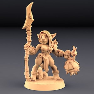 Sparksoot Goblin v6 3D Printed Resin Miniature | Tabletop Role Playing | Dungeons and Dragons | Pathfinder | Wargaming