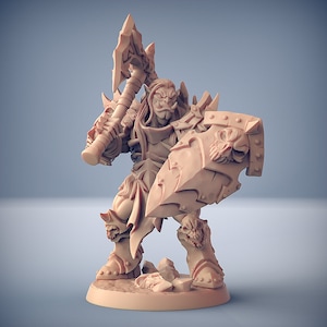 FrostMetal Orc v3 3D Printed Resin Miniature | Tabletop Role Playing | Dungeons and Dragons | Pathfinder Miniatures | Wargaming