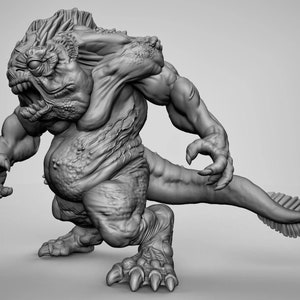 Deepone King 3D Printed Resin Miniature | Tabletop Role Playing | Dungeons and Dragons | Pathfinder Miniatures | Wargaming