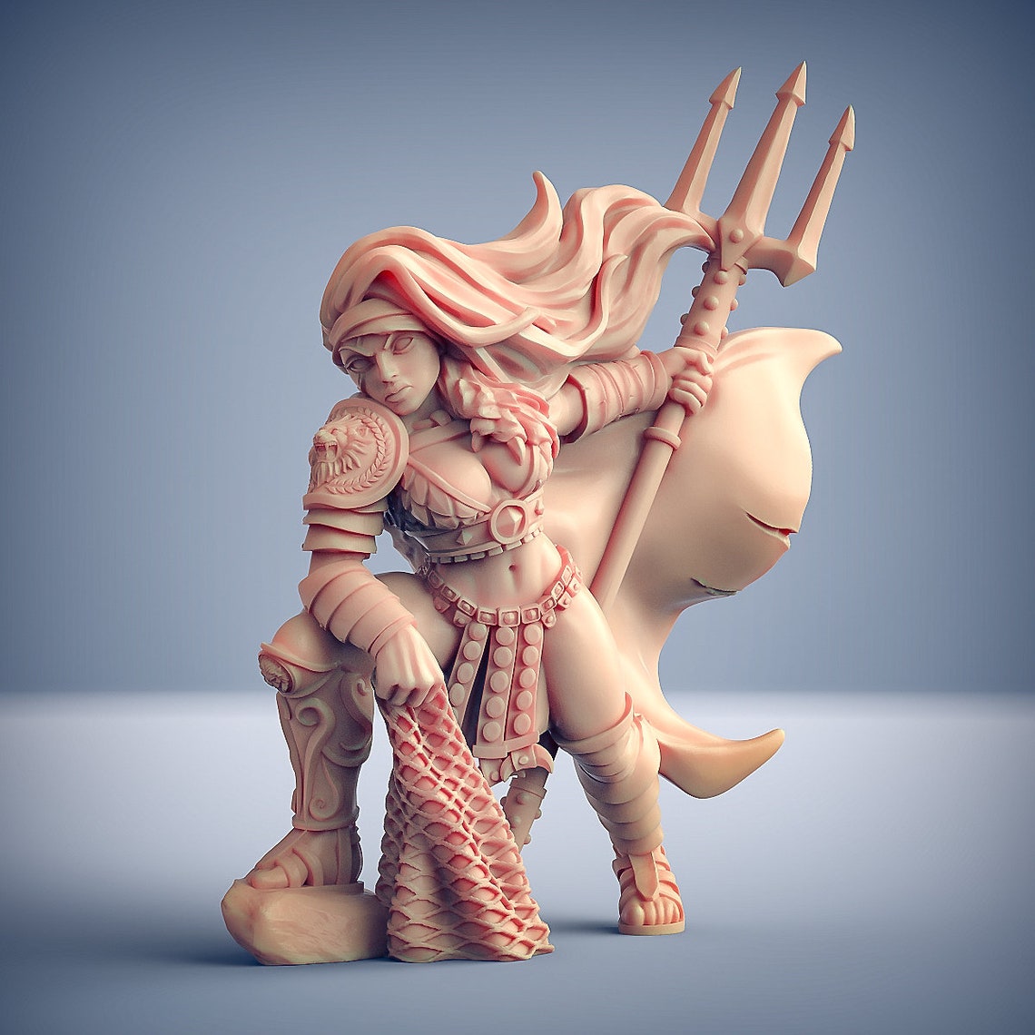 Amazonian Gladiator 3D Printed Resin Miniature | Tabletop Role Playing ...