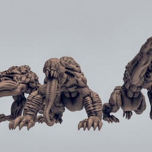Chaos Hounds 3D Printed Resin Miniature | Tabletop Role Playing | Dungeons and Dragons | Pathfinder Miniatures | Wargaming