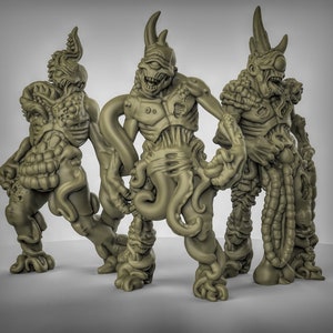 Plague Demon Infantry 3D Printed Resin Miniature | Tabletop Role Playing | Dungeons and Dragons | Pathfinder Miniatures | Wargaming