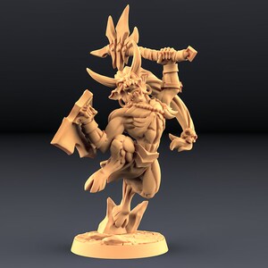 Abyss Demon Grunt  v4 3D Printed Resin Miniature | Tabletop Role Playing | Dungeons and Dragons | Pathfinder | Wargaming