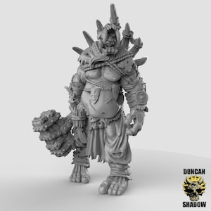 Titan Behemoth King 3D Printed Resin Miniature | Tabletop Role Playing | Dungeons and Dragons | Pathfinder Miniatures | Wargaming