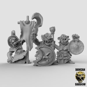 Goblin Command 3D Printed Resin Miniature | Tabletop Role Playing | Dungeons and Dragons | Pathfinder Miniatures | Wargaming