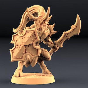 Abyss Demon Grunt  v2 3D Printed Resin Miniature | Tabletop Role Playing | Dungeons and Dragons | Pathfinder | Wargaming
